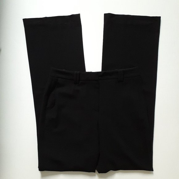 St. John Collection Pants - St. John Collection Black Wool High Waisted Straight Leg Trousers Size 6